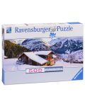 Пъзел Ravensburger 500 части - Къща в Алпите - 1t