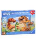 Пъзел Ravensburger от 2 х 24 части - Приятели на динозавъра - 1t