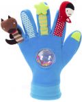 Ръкавица с кукли Eurekakids, синя - 1t