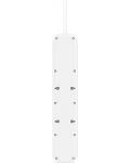 Разклонител Belkin - SRB001ca2M, 4 гнезда, USB-A, USB-C, бял - 2t