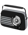Радио Diva - Retro Box BT 8500, черно/сребристо - 2t