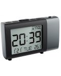Часовник с аларма Xmart - AC-50P, черен/сребрист - 2t