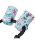 Универсални ръкавици за количка с вълна ДоРечи - Синьо мишле - 1t
