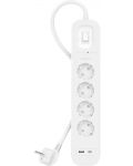 Разклонител Belkin - SRB001vf2M, 4 гнезда, USB-A, USB-C, бял - 2t