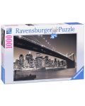 Пъзел Ravensburger от 1000 части - Манхатън и Бруклинския мост - 1t