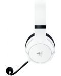 Гейминг слушалки Razer - Kaira Hyperspeed, Xbox Licensed, безжични, бели - 2t