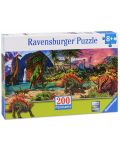 Пъзел Ravensburger от 200 части - В земята на динозаврите - 1t