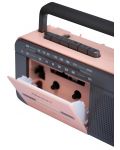 Радиокасетофон Crosley - CT102A-RG4, розов/сив - 2t