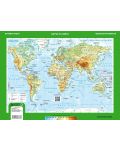 Релефна карта на света (1:97 500 500) - 1t