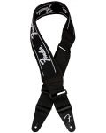 Ремък за китара Fender - Swell Neoprene Strap, черен/бял - 2t