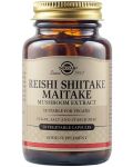 Reishi Shiitake Maitake Mushroom Extract, 50 растителни капсули, Solgar - 1t