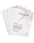 Revolution Skincare Pink Clay Лист маски за лице, 5 броя - 1t