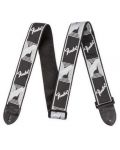 Ремък за китара Fender - Monogrammed Strap BK/LG/DG, черен - 1t