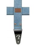 Ремък за китара Fender - Wrangler Riveted Denim Strap, Light Ind - 5t