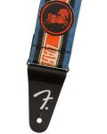 Ремък за китара Fender - George Harrison Dark Horse Logo Strap, син - 2t