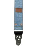 Ремък за китара Fender - Wrangler Riveted Denim Strap, Light Ind - 4t