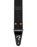 Ремък за китара Fender - Wrangler Riveted Denim Strap, черен - 4t