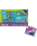 Рисувателен комплект Disney - Stitch, 52 елемента - 2t