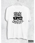 Тениска RockaCoca The Danger, бяла, размер L - 1t