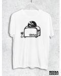 Тениска RockaCoca Toaster, бяла, размер M - 1t