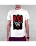 Тениска RockaCoca Rock, бяла, размер S - 2t