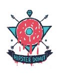 Тениска RockaCoca Hipster Donut, бяла, размер XL - 2t
