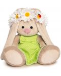 Плюшена играчка Budi Basa - Зайка Ми, бебе, в зелена рокля и венец от маргаритки, 15 cm - 1t