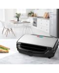 Сандвич-тостер Rohnson - R-2751, 900W, 1 степен, сив/черен - 4t