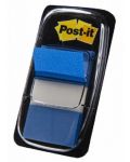 Самозалепващи индекси Post-it 680-2 - Сини, 2.5 х 4.3 cm, 50 броя - 1t
