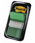 Самозалепващи индекси Post-it 680-3 - Зелени, 2.5 х 4.3 cm, 50 броя - 1t