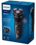 Самобръсначка Philips - S3244/12, 3 глави, черна - 4t