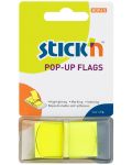Самозалепващи се листчета Stick'n - 45 x 25 mm, жълти, 50 листа - 1t