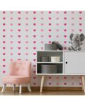 Самозалепващи стикери Printworx - Розови сърца, 240 броя - 2t