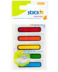 Самозалепващи индекси Stick'n - с форма на стрелка, 45 x 12 mm, 5 цвята, 100 броя - 1t