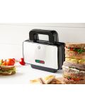 Сандвич-тостер MasterChef - MC ES SDA016, 1000W, 1 степен, сребрист/черен - 4t