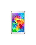 Samsung GALAXY Tab S 8.4" 4G/LTE - бял + калъф Simple Cover Titanium Bronze - 9t
