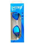 Състезателни очила за плуване HERO - Viper, бели/сини - 3t