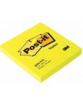 Самозалепващи листчета Post-it 654-NY  - Жълти, 7.6 х 7.6 cm, 100 броя - 1t