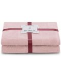 Сет от 2 хавлиени кърпи AmeliaHome - Rubrum, розови - 1t