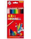 Цветни моливи с четка Sense – Акварелни, 12 броя - 1t