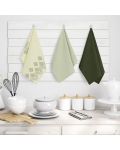 Сет от 9 кухненски кърпи AmeliaHome - Letyy, 50 x 70 cm, зелени - 4t