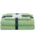 Сет от 3 хавлиени кърпи AmeliaHome - Bellis, светлозелени - 1t