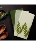 Сет от 3 кухненски кърпи AmeliaHome - Letyy, 50 x 70 cm, зелени - 4t