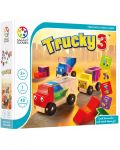 Детска логическа игра Smart Games Preschool Wood - Камиончета - 1t