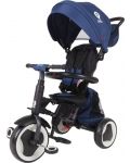 Сгъваема детска триколка QPlay - Rito Plus, Eva Wheels, Blue - 4t