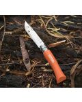 Сгъваем нож Opinel Inox - Colorama, №7, оранжев - 3t