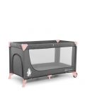 Сгъваема бебешка кошара KinderKraft - Joy Simple, розова - 3t