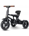 Сгъваема детска триколка QPlay - Rito Deluxe, Air Gel Wheels, Black - 6t