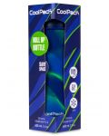 Сгъваема силиконова бутилка Cool Pack Pump - Zebra Blue, 600 ml - 3t