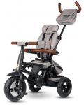 Сгъваема детска триколка QPlay - Rito Deluxe, Air Gel Wheels, Grey - 2t